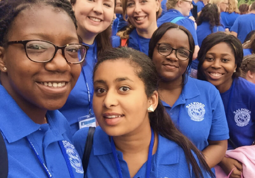 A photo of Eden during her Lourdes Award Pilgrimage